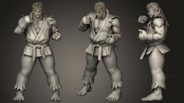 Military figurines ryu 3d model